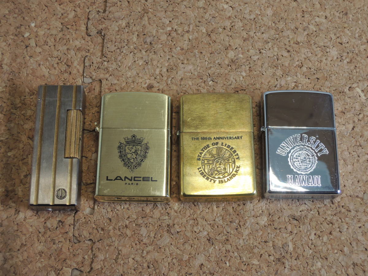 Zippo オイルライター ジッポライター ダンヒル Lancel University Hawaii 4個 まとめて 管理 3604a12 の落札情報詳細 ヤフオク落札価格情報 オークフリー スマートフォン版