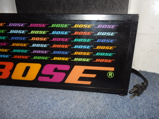 YM2031/BOSE 店頭ポップ 看板 電装看板 ノベルティ 非売品☆BOSE 販売