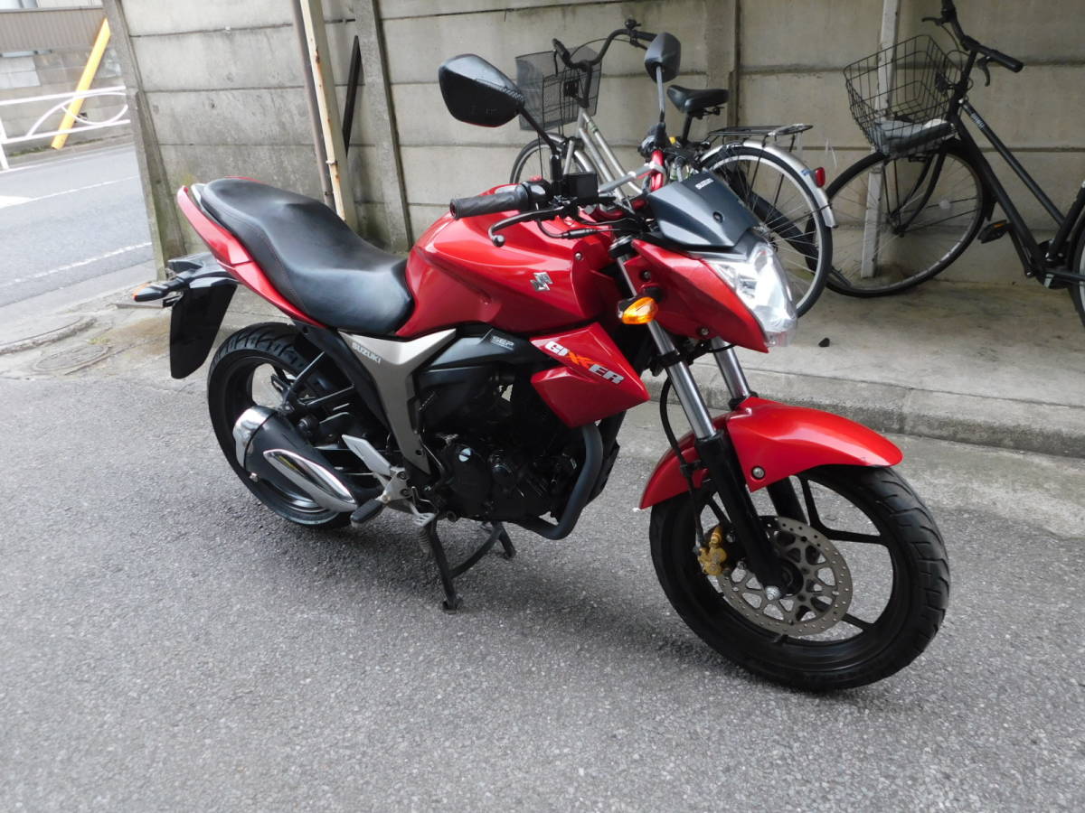 12391km ☆始動動画あり☆ スズキジクサー150 NG4BG 中型