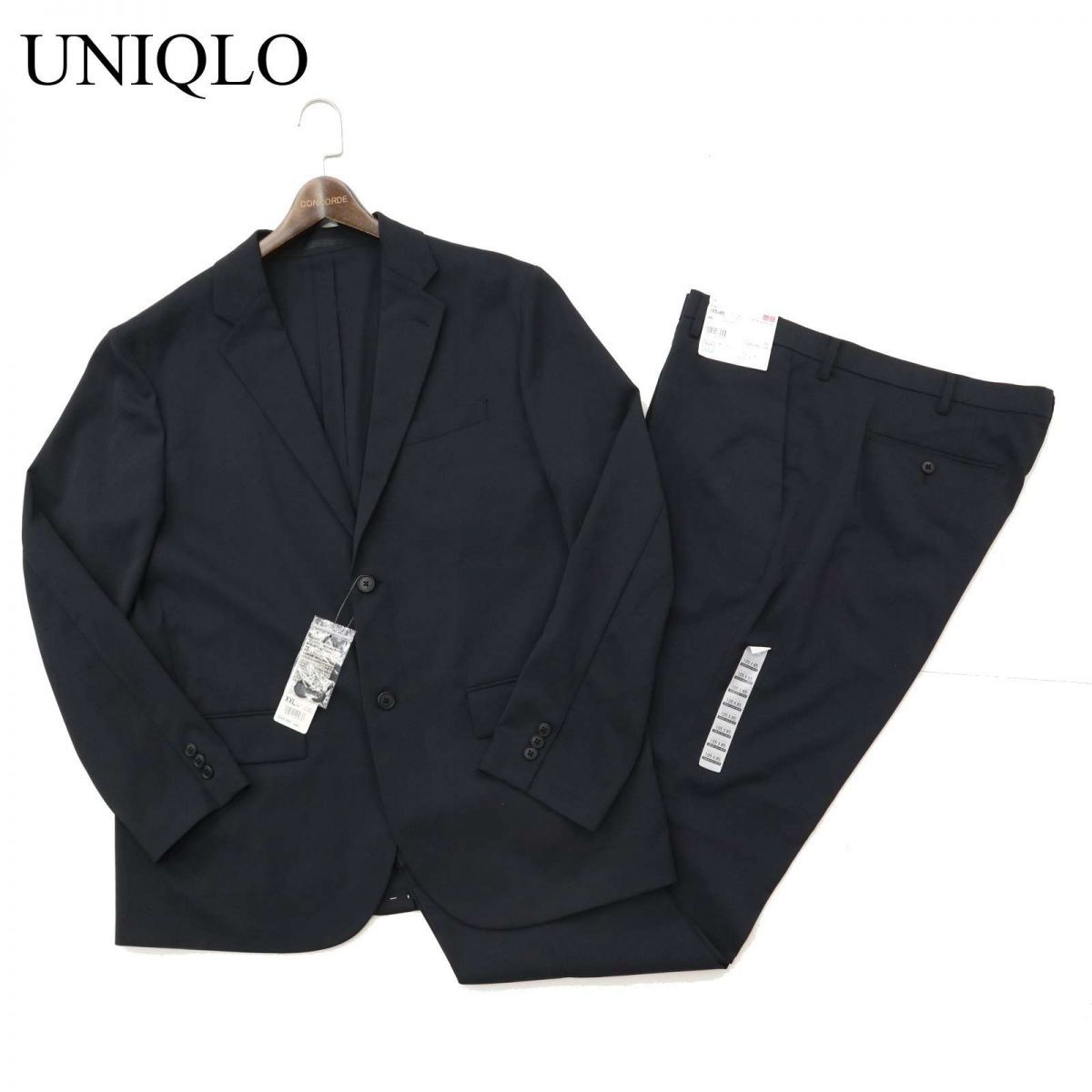 新品 新品 未使用 Uniqlo ユニクロ 春夏 感動ジャケット セットアップ スーツ Sz Xxl メンズ 紺 大きいサイズ 特大 C1t 6 M の落札情報詳細 ヤフオク落札価格情報 オークフリー スマートフォン版