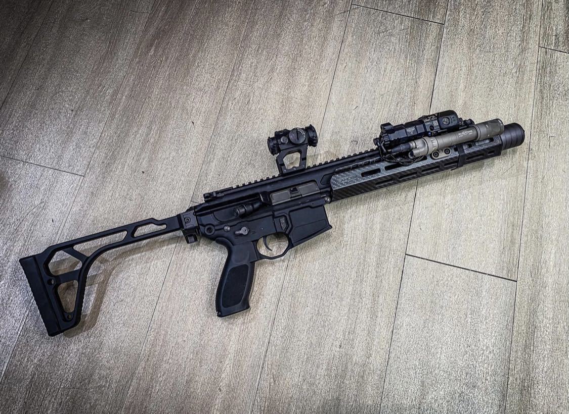 シグ SIG SAUER FOLDING VISOR STOCK ストック 実物 SIG SAUER FOLDING VISOR STOCK MCX MPX 1913 INTERFACE BK