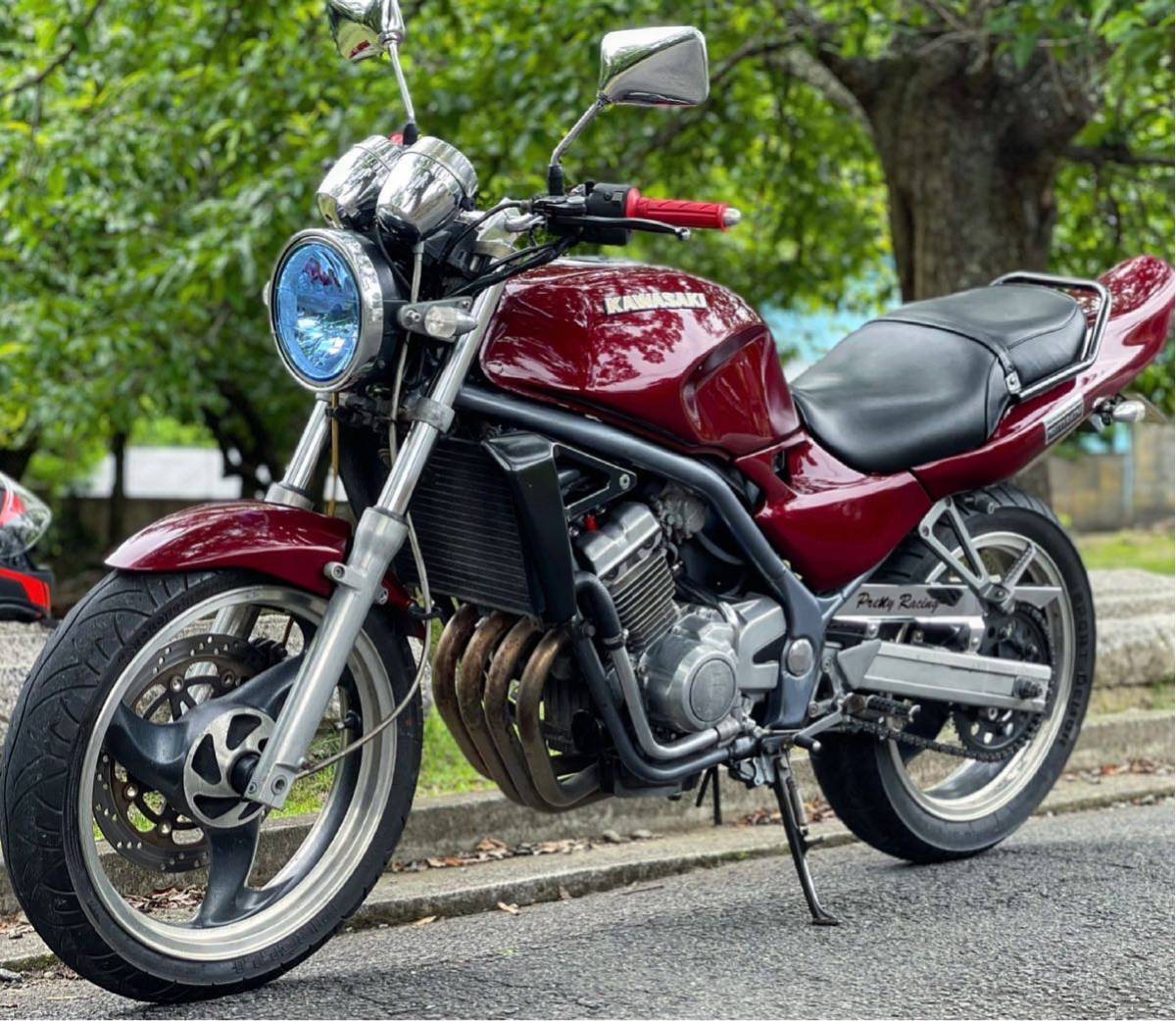 美車 ワインレッド kawasaki バリオス1型 プリティ タンデム ETC 走行3