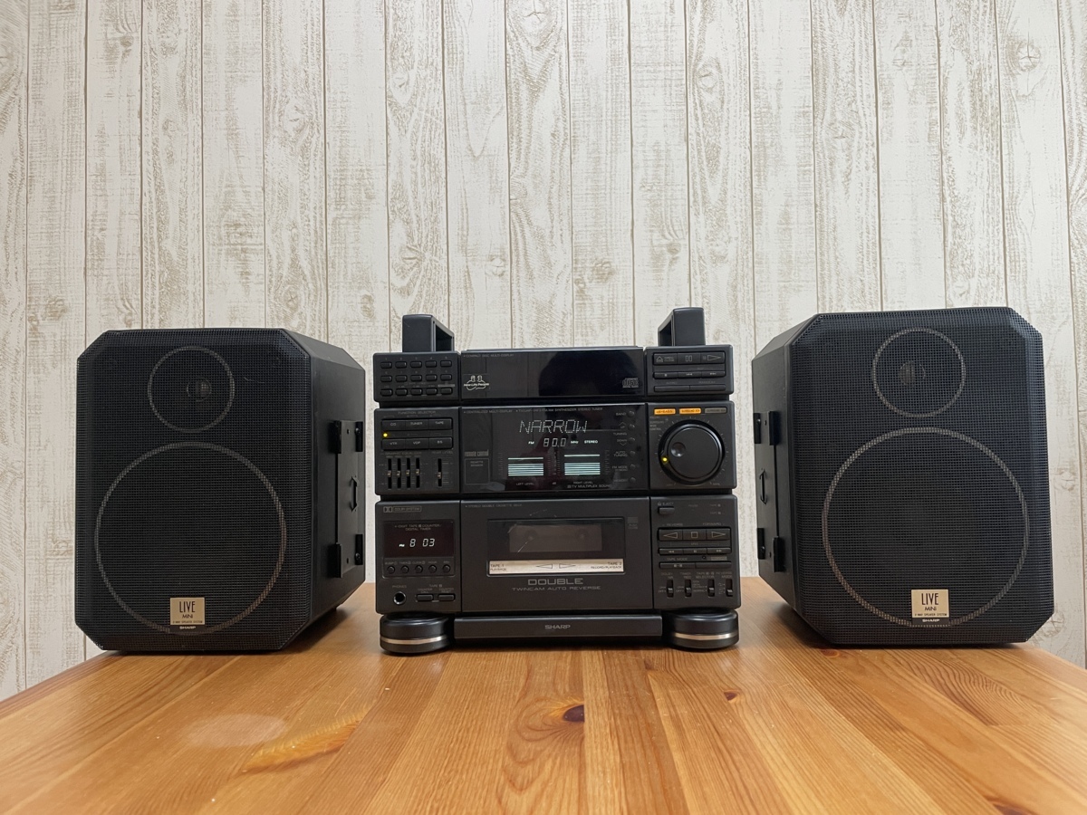 傷や汚れあり】シャープ CD-X20 コンポ パッシブラジエータを楽しみ