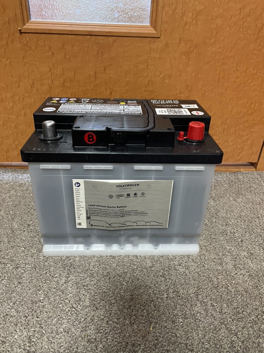 12v 61ah 330a Din 540a En Sae 【未使用】フォルクスワーゲン 純正バッテリー 12V 61AH 330A DIN 2021年12月購入 品番000915105DE 送料無料