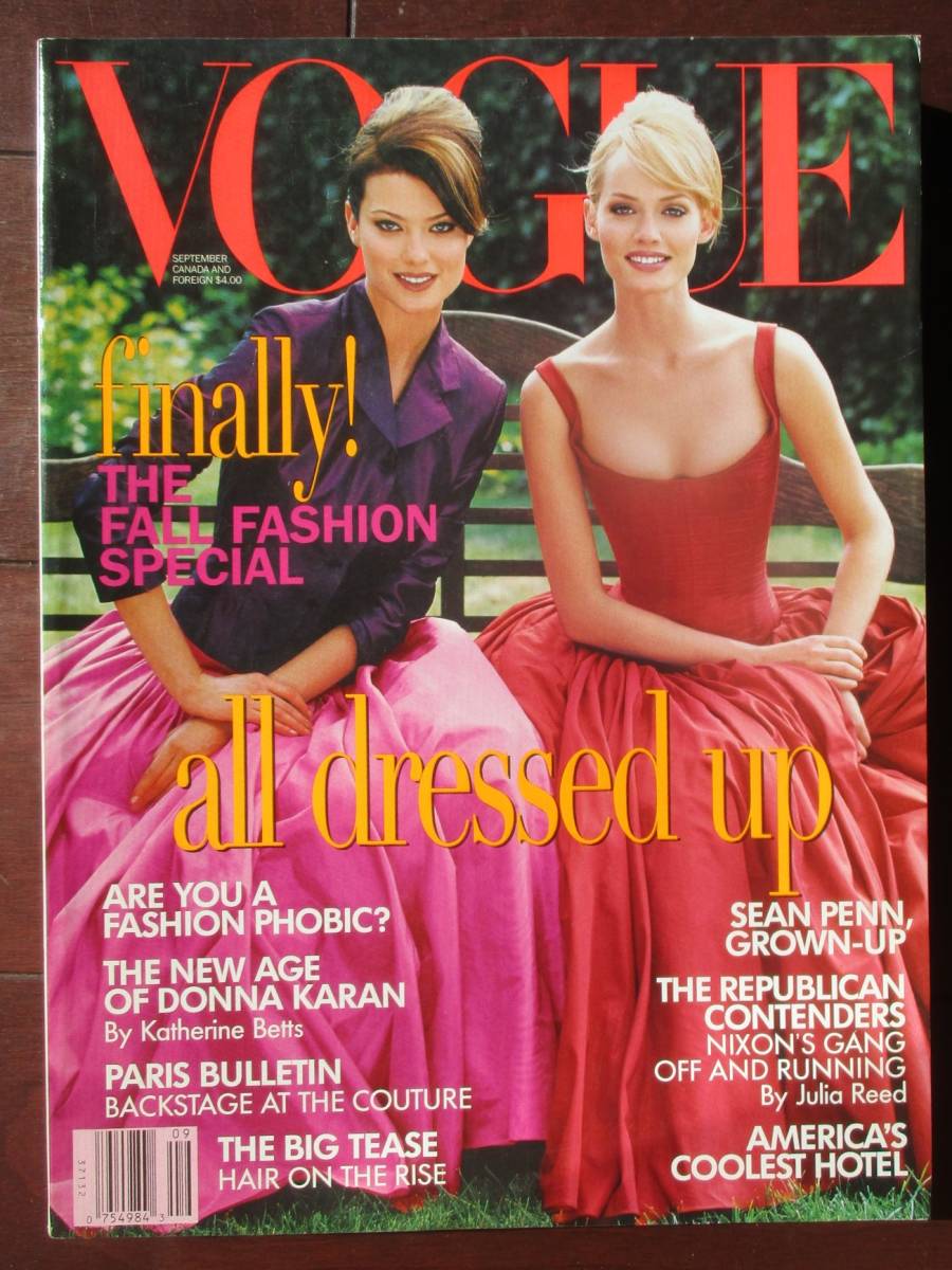 やや傷や汚れあり Vogue 1995年9月 Arthur Elgort トリッシュ ゴフ ナジャ アウアマン Ellen Von Unwerth カースティ ヒューム Steven Meisel の落札情報詳細 ヤフオク落札価格情報 オークフリー スマートフォン版