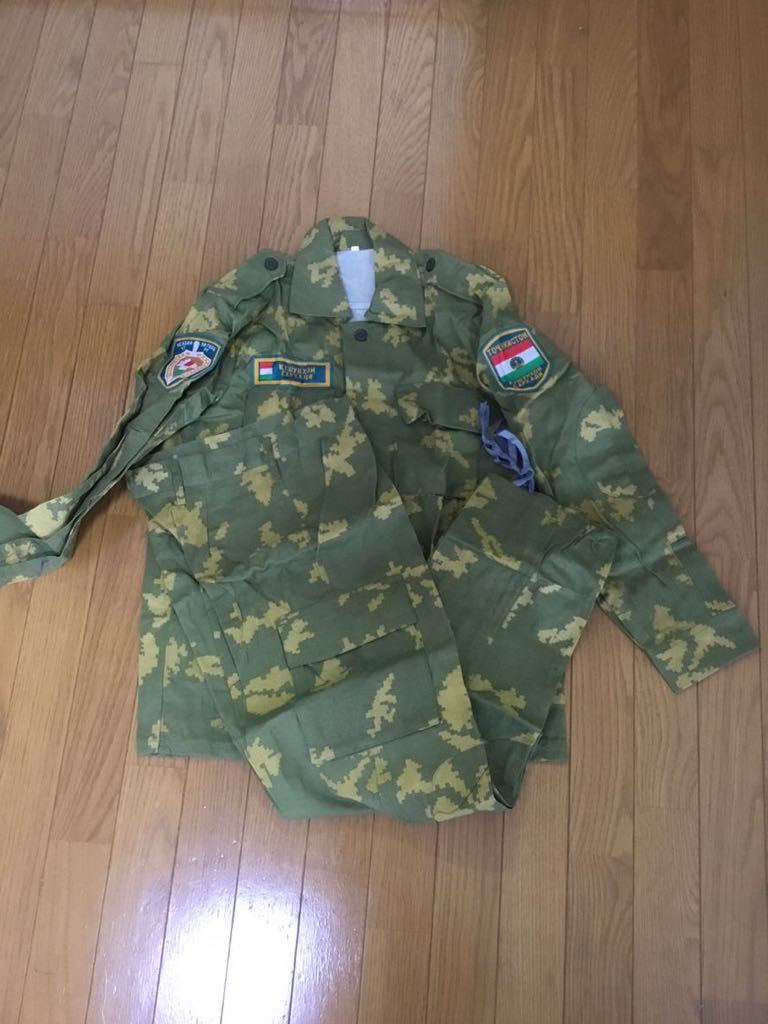 ロシア軍 国境警備隊 迷彩服上下 ロシア国境軍 FSB 国境警備隊 官給品 Pogranichnik迷彩 戦闘服 上下