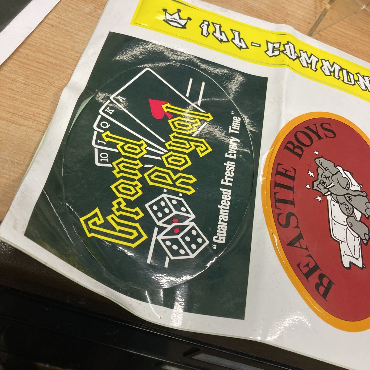 ☆激レア☆Grand ☆BEASTIE BOYS☆ステッカー☆当時物☆ 未使用】グランドロイヤル ステッカー GRAND ROYAL シール BEASTIE