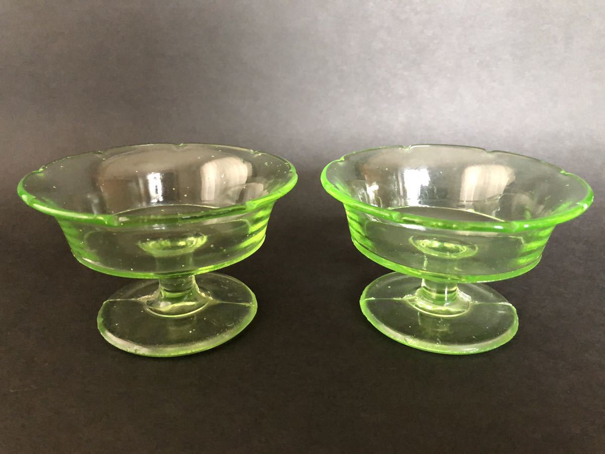 ☆藤原奈津江作☆井桁模様☆吹きガラス菓子器（ボール） ☆藤原奈津江