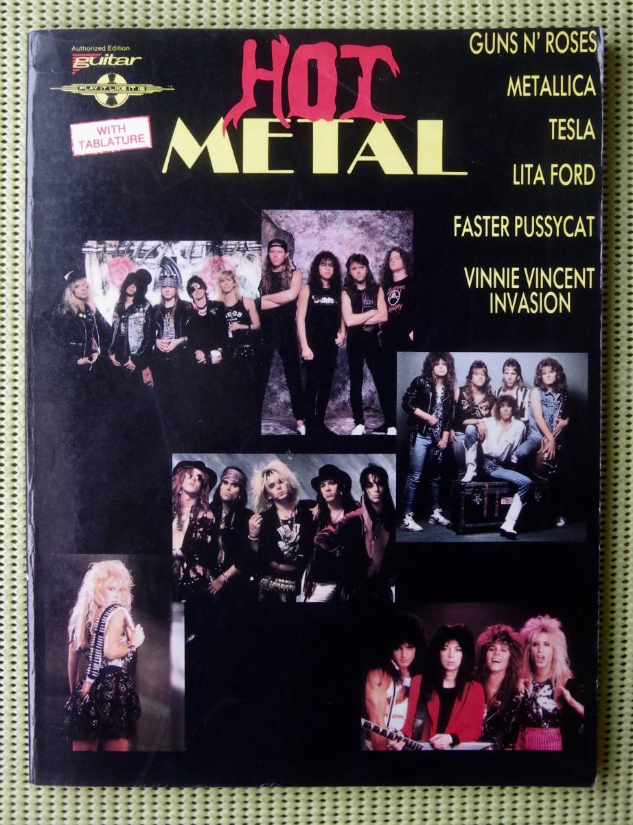 【目立った傷や汚れなし】HOT METAL メタルTAB譜付ギタースコア テスラ/リタ・フォード/ファスター・プッシー・キャット/ヴィニー