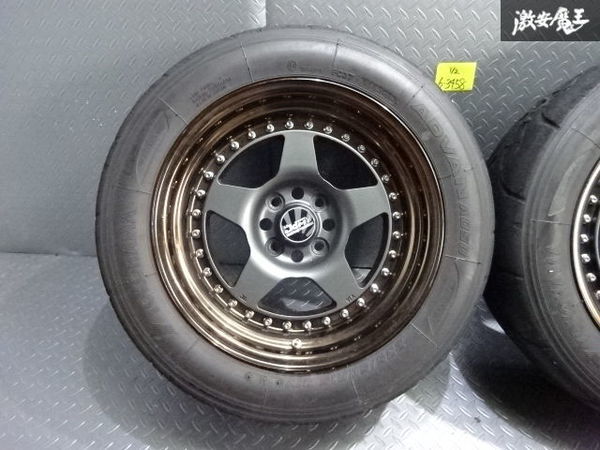 やや傷や汚れあり】○大阪JDM LOOP5 WORK ワーク MEISTER CR01 15