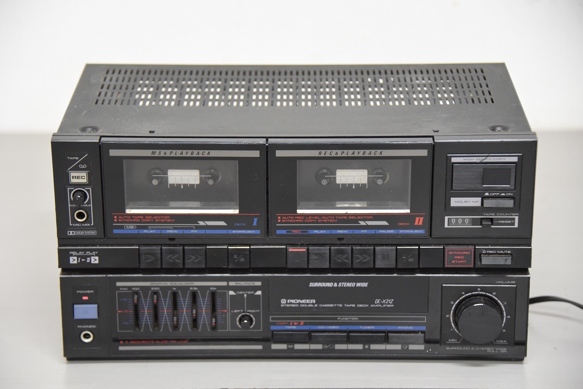 【傷や汚れあり】JY7180【ジャンク品】PIONEER パイオニア STEREO CASSETTE TAPE DECK AMPLIFIER