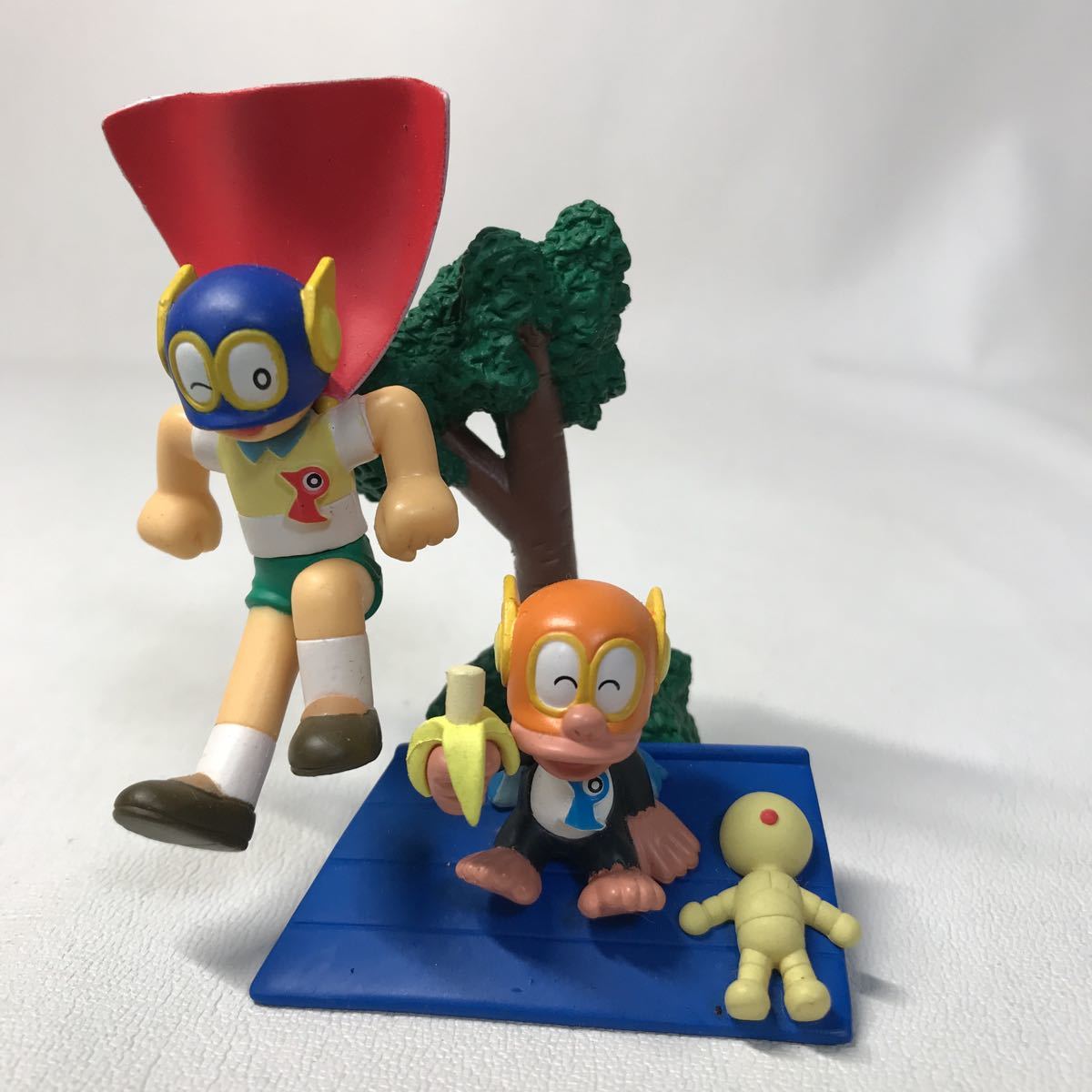 パーマン&パー子　ミドルサイズ　当時物　ソフビ 当時物 パーマン パー子 ソフビ 昭和