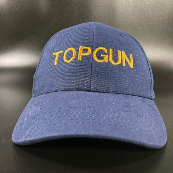 【未使用】1円スタート トップガン 帽子 ネイビー 映画と同じデザイン ベースボールキャップ トム・クルーズ トムクルーズ 野球帽 TOP