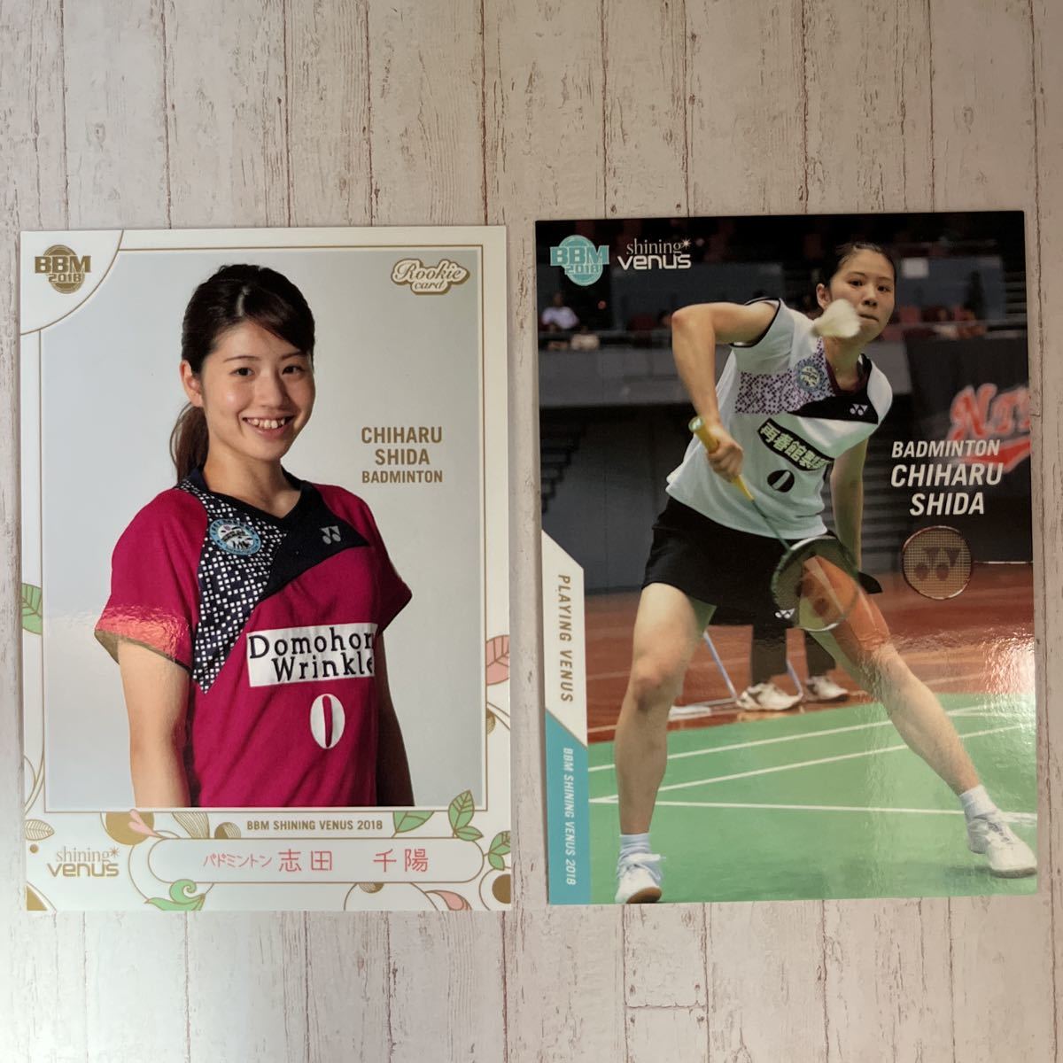 最終価格！バドミントン 小椋久美子 潮田玲子直筆サインカード証明付