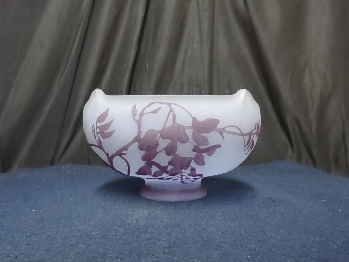中古】◇エミール・ガレ/Galle◇【あやめ文花器】アールヌーボー/西洋 ...