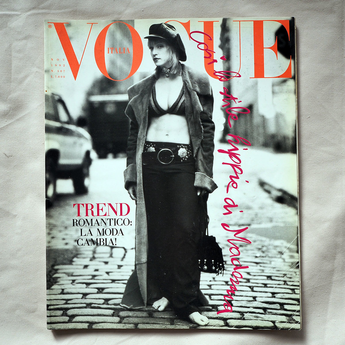 傷や汚れあり】◇VOGUE ITALIA 1992 November 表紙マドンナ cover
