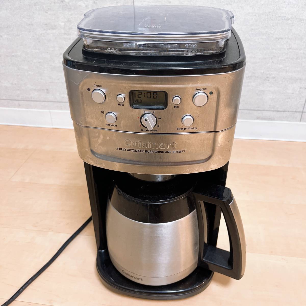 【傷や汚れあり】【2018年製】Cuisinart クイジナート 全自動 コーヒーメーカー タイマー付き全自動DGB900PCJ2 12