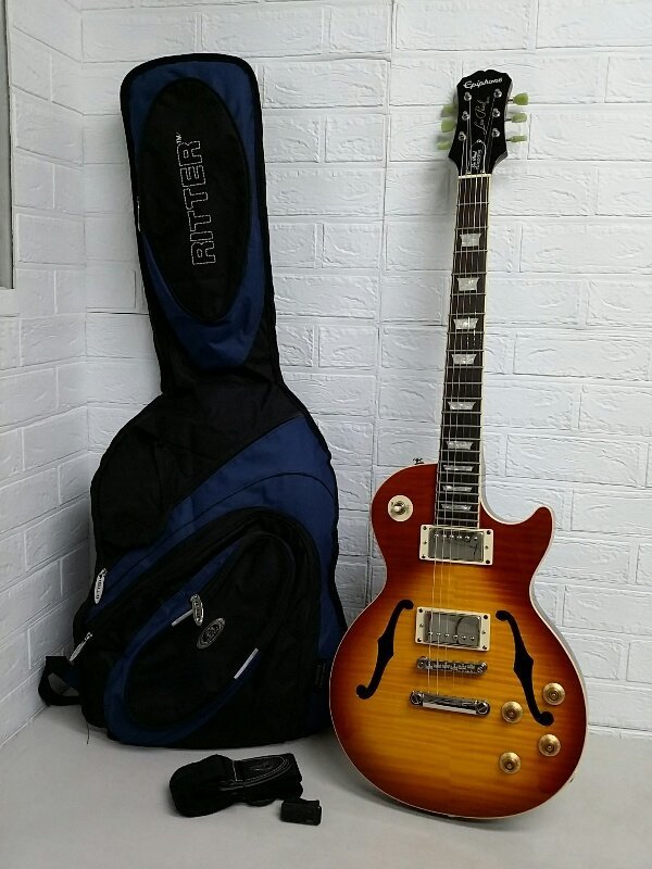 【傷や汚れあり】Epiphone エピフォン エレキギター Les Paul レスポール FLORENTINE フローレンタイン ソフトケース