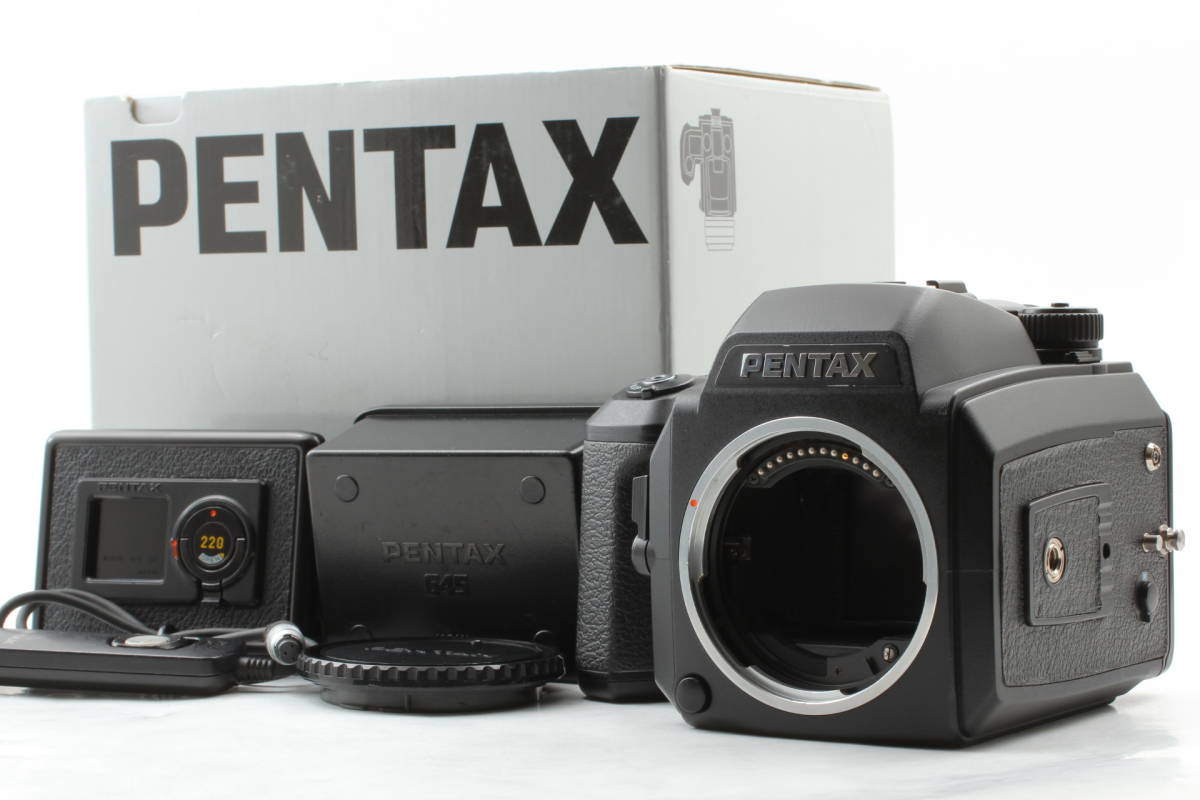 【目立った傷や汚れなし】【1円スタート】Pentax 645NII Body Film Camera w/ 120 220 Film Back