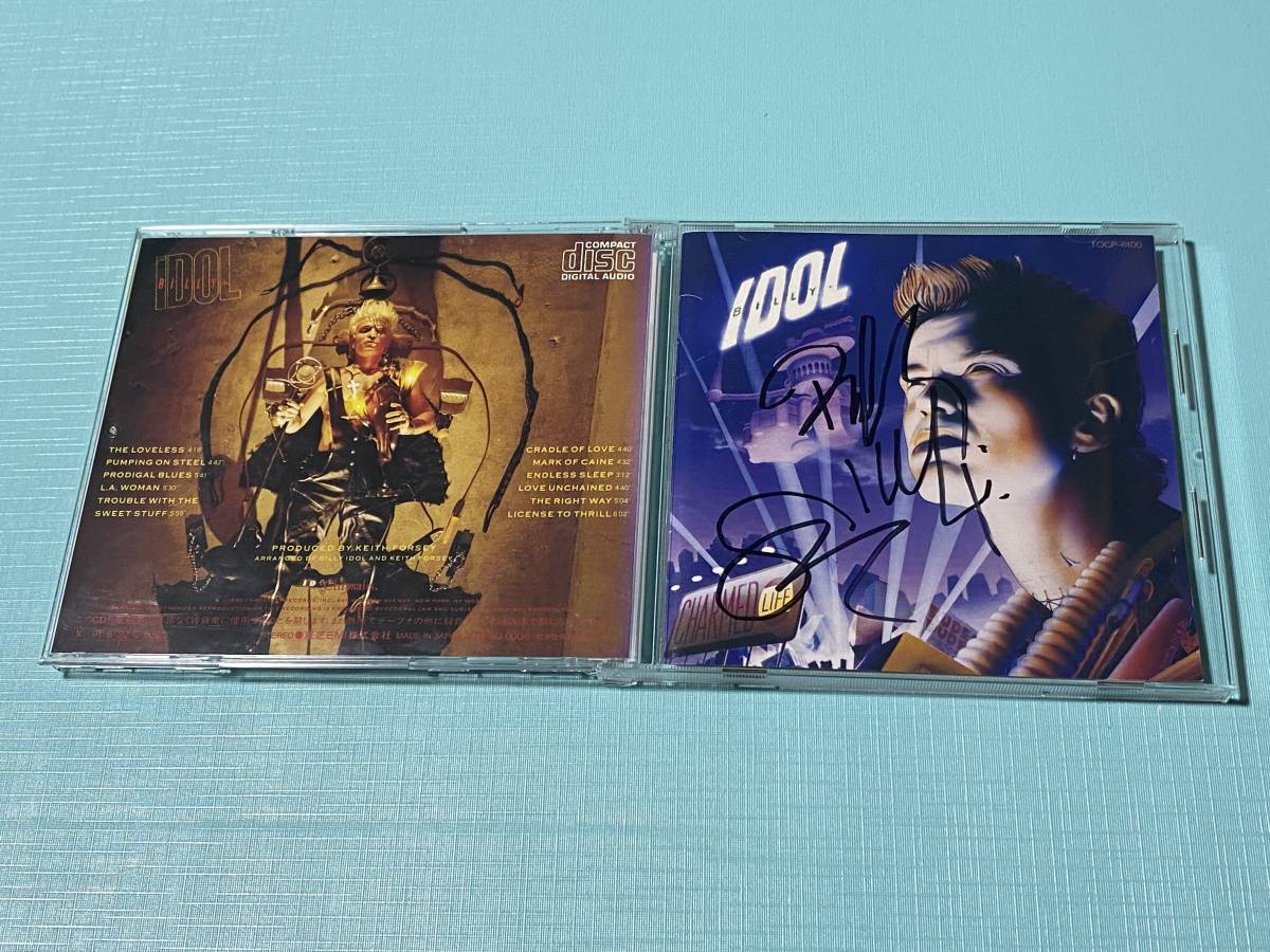 ビリー・アイドル　スティーヴ・スティーヴンス　サインCD billy idol ビリー・アイドル スティーヴ・スティーヴンス サインCD billy idol