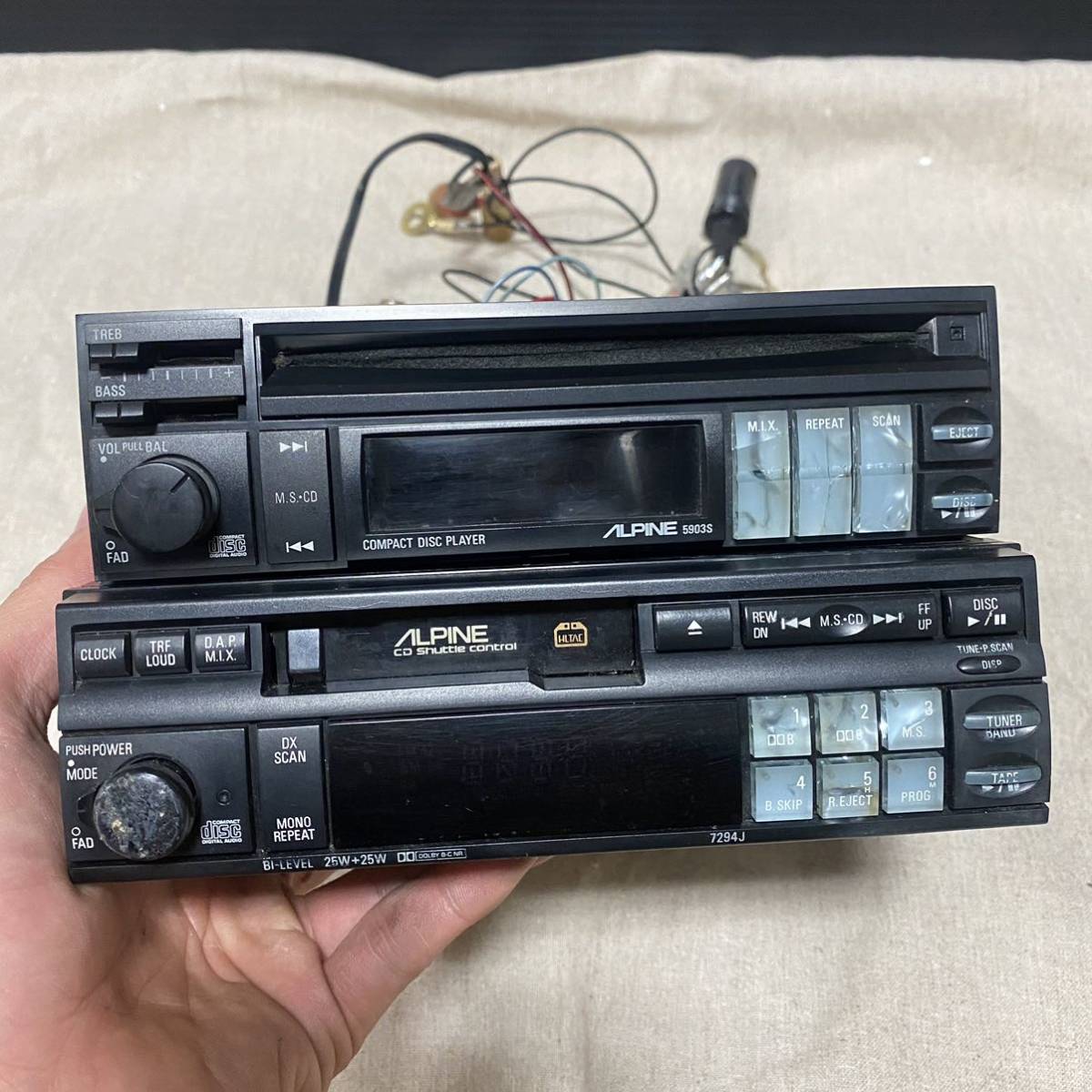 ジャンク品 ALPINE 7292JS カセットデッキ パワーアンプ 3503 【公式通販】