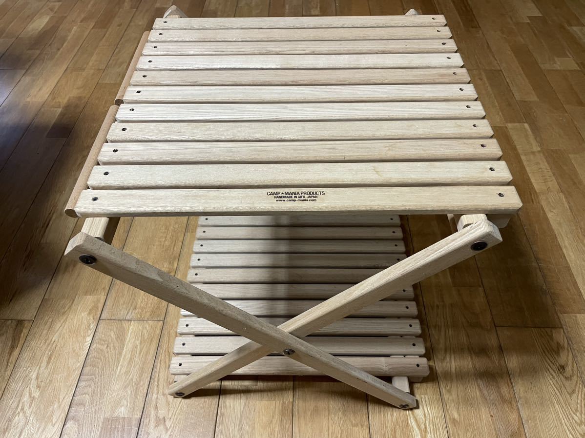 廃盤 キャンプマニアプロダクツ TRASH STAND TABLE やや傷や汚れあり