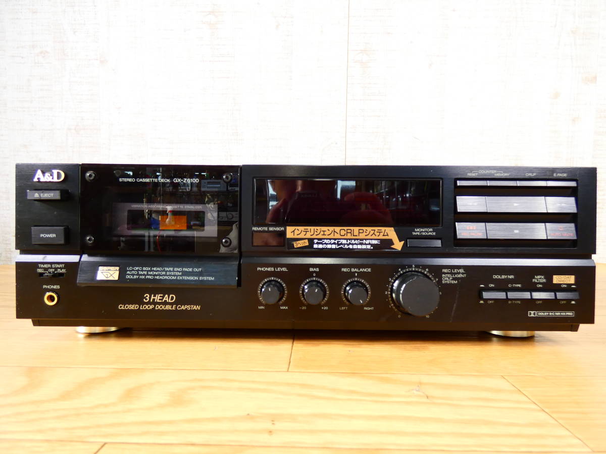 カセットデッキ A&D GX-Z6100 3ヘッド デュアルキャプスタン 実験用