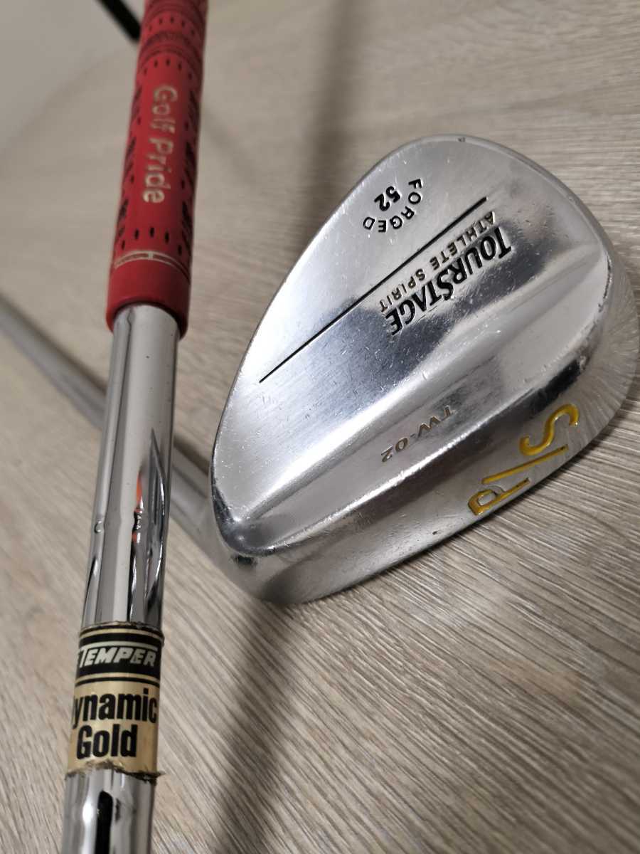 傷や汚れあり】ウエッジ2本セット TW-02 TOURSTAGE ATHLETE SPIRIT 52