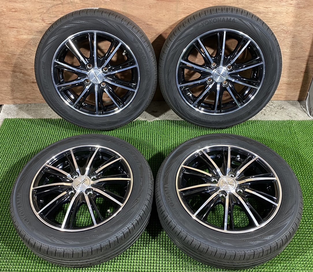 ☆145/80R13 アルミホイール,バリ溝スタッドレス4本セット☆