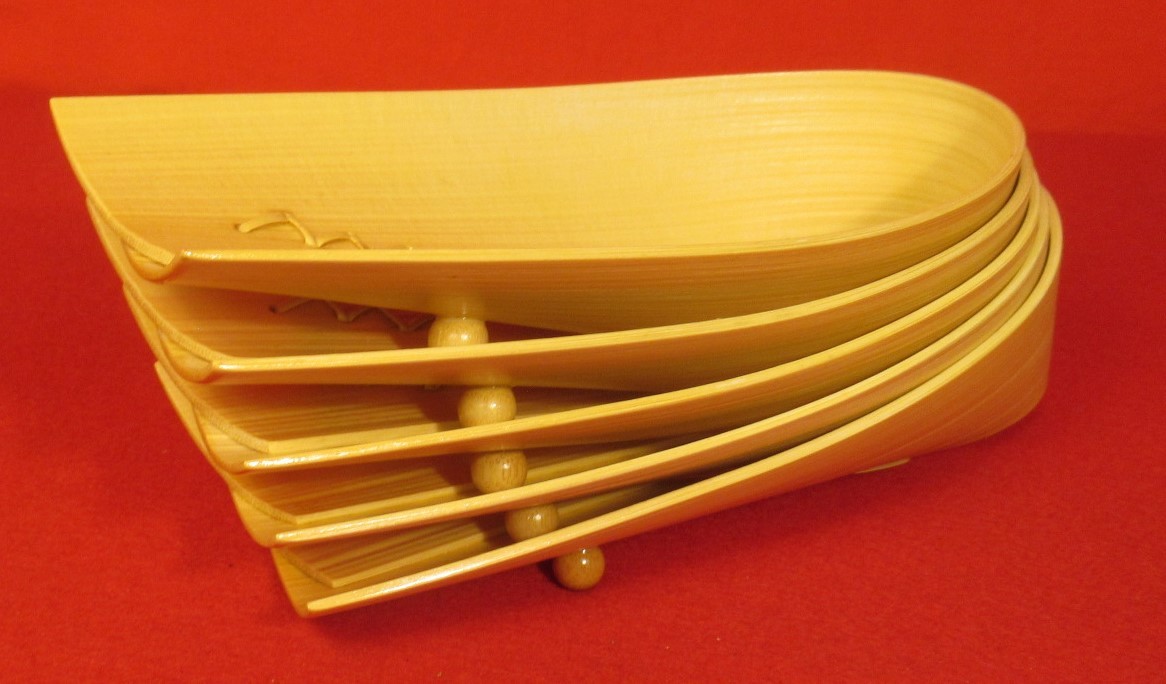 人間国宝 生野祥雲斎 時代 此君亭工房 おしぼり受け 皿 菓子皿 竹製 竹