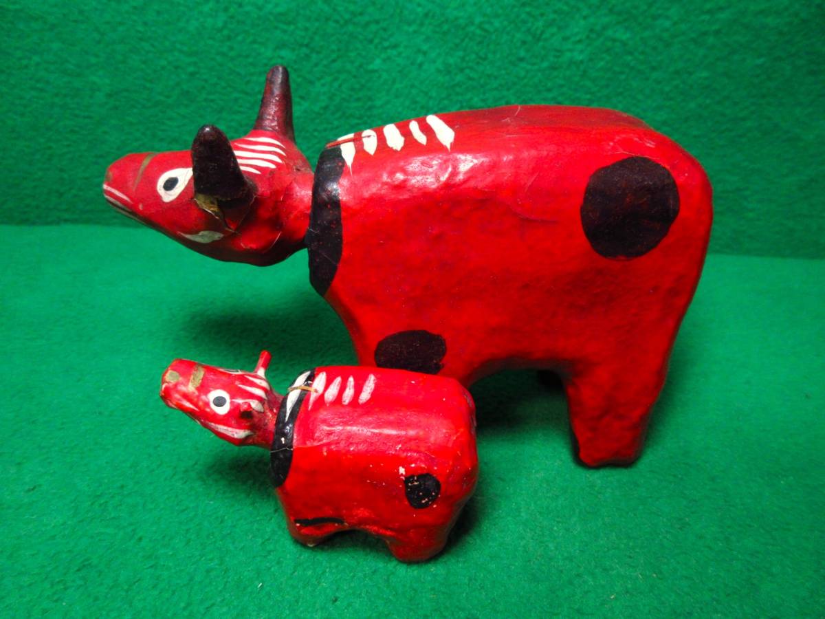 やはた工房 五十嵐豊作 那須 牛 ベコ 郷土民芸 木工