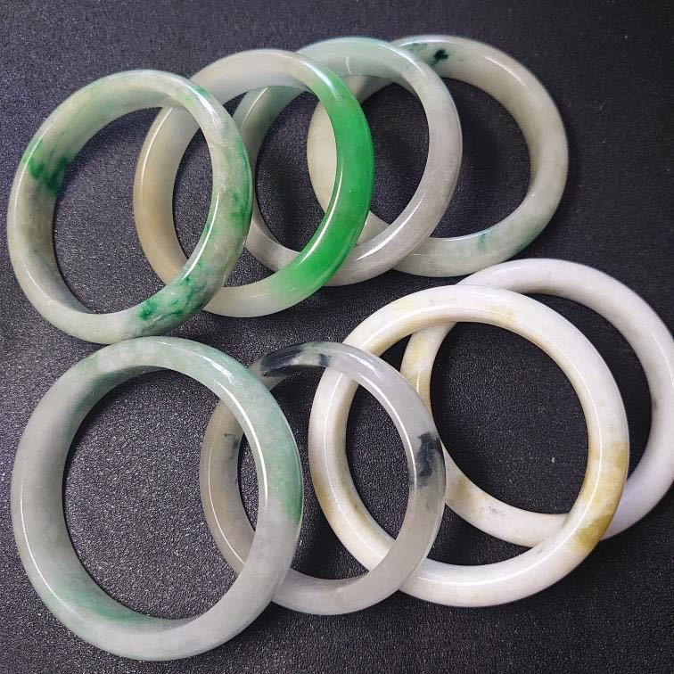 天然翡翠 洒金バングル上品 【公式通販】