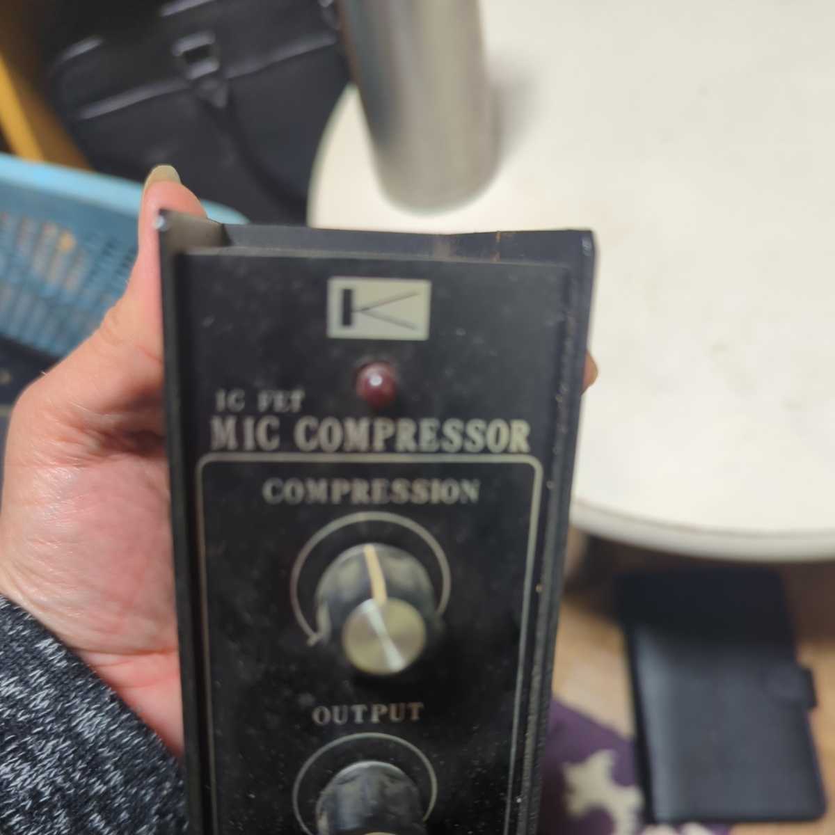 やや傷や汚れあり】無線機器 KATSUMI MIC COMPRESSOR MC-701 動作確認
