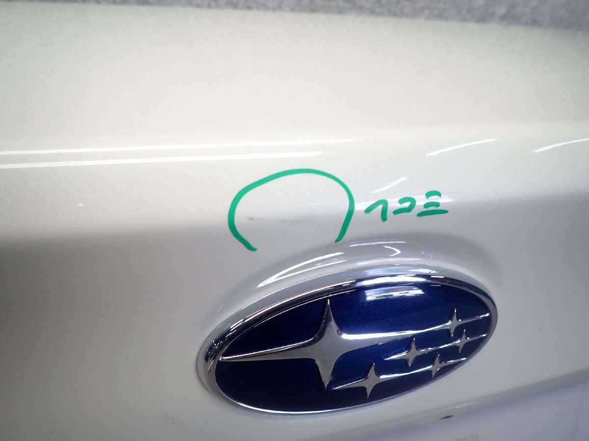 スバル WRX STI VAB トランクパネル　ホワイト スバル WRX STI VAB トランクパネル ホワイト