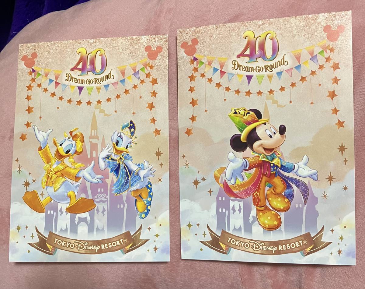 ディズニー ミッキー ポストカード 周年イラスト 2012年