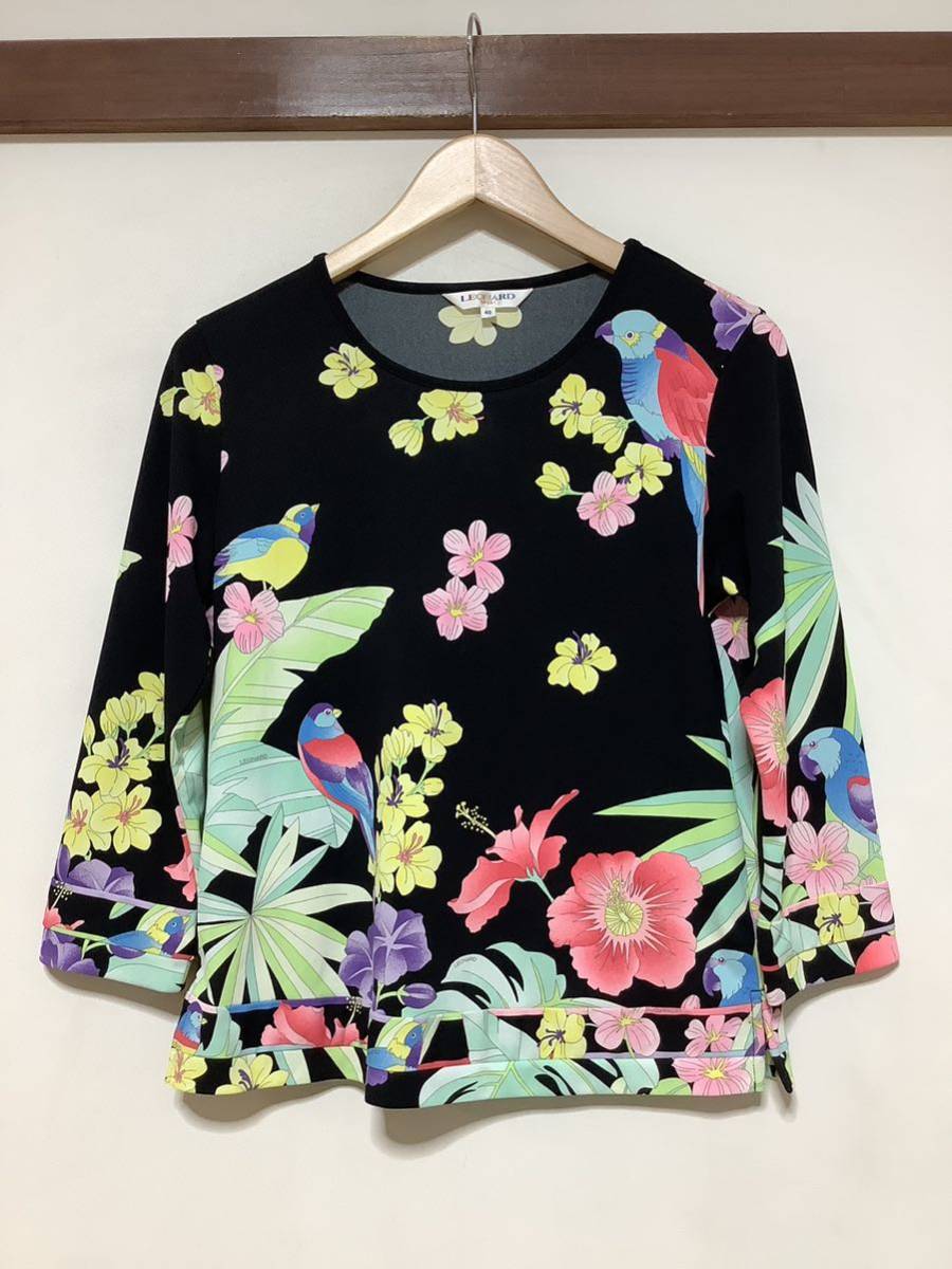 レオナール 八分袖トップス （目立った傷や汚れなし】そ1121 LEONARD  