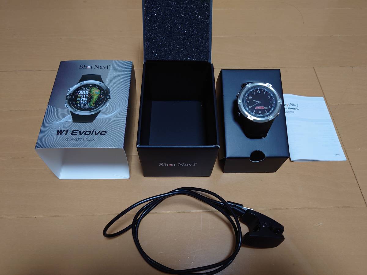 ShotNavi W1 Evolve エボルブ（ブラック) ShotNavi W1 Evolve ゴルフウォッチ ブラック ショットナビ ゴルフ