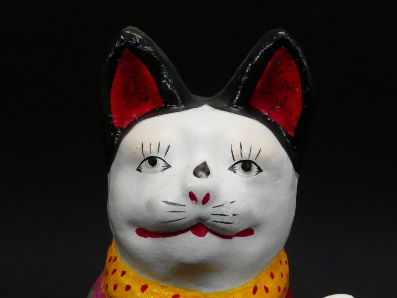 中野土人形 招き猫