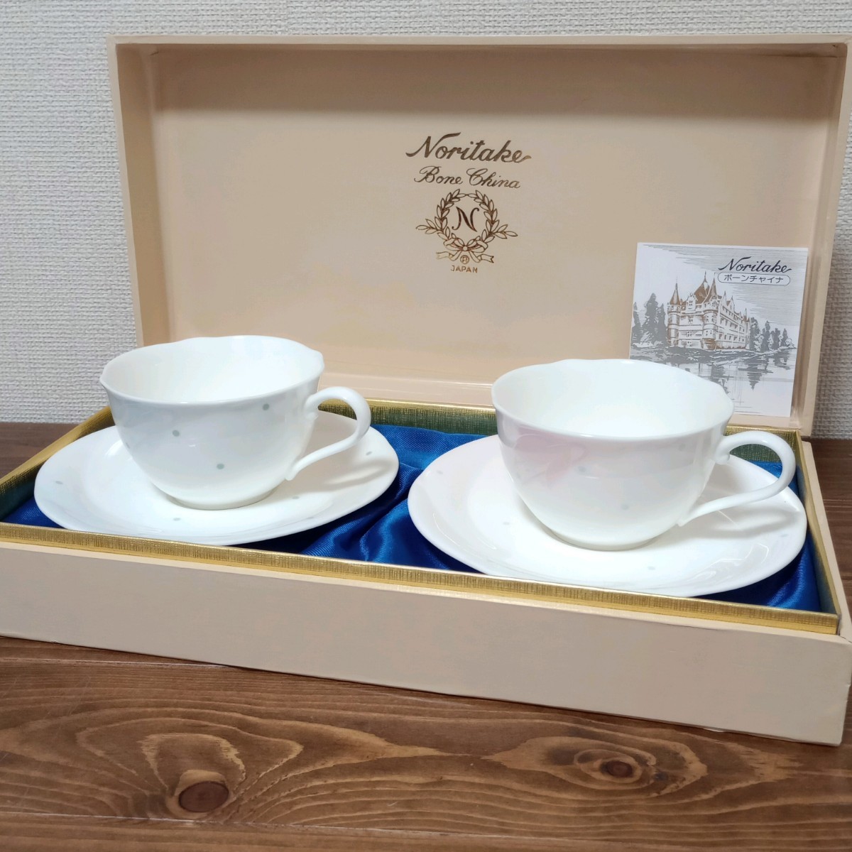 Noritake 賢 ノリタケ カップ&ソーサー セット 箱付き 2客セット