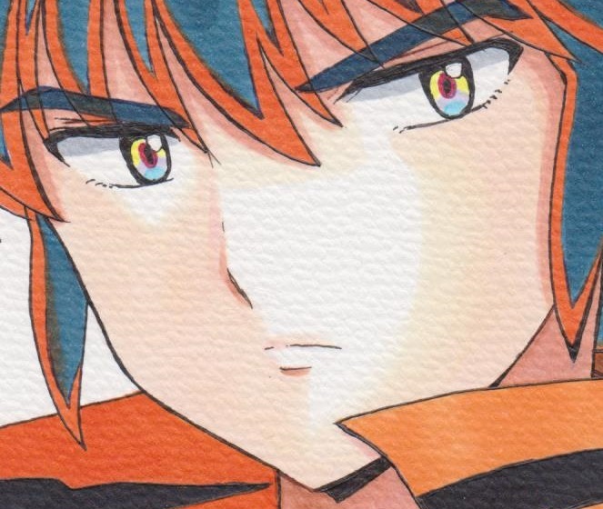 未使用】同人手描きイラスト☆うる星やつら☆レイさん☆B5☆FIG用紙