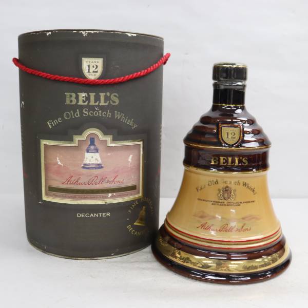 【目立った傷や汚れなし】BELLS（ベルズ）12年 ファインオールド 43％ 750ml 陶器（重量1425g）O23D220020の落札情報