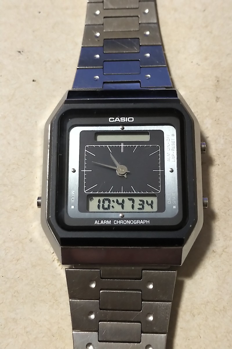 目立った傷や汚れなし】カシオ CASIO AQ-101 電池交換済み 初期の