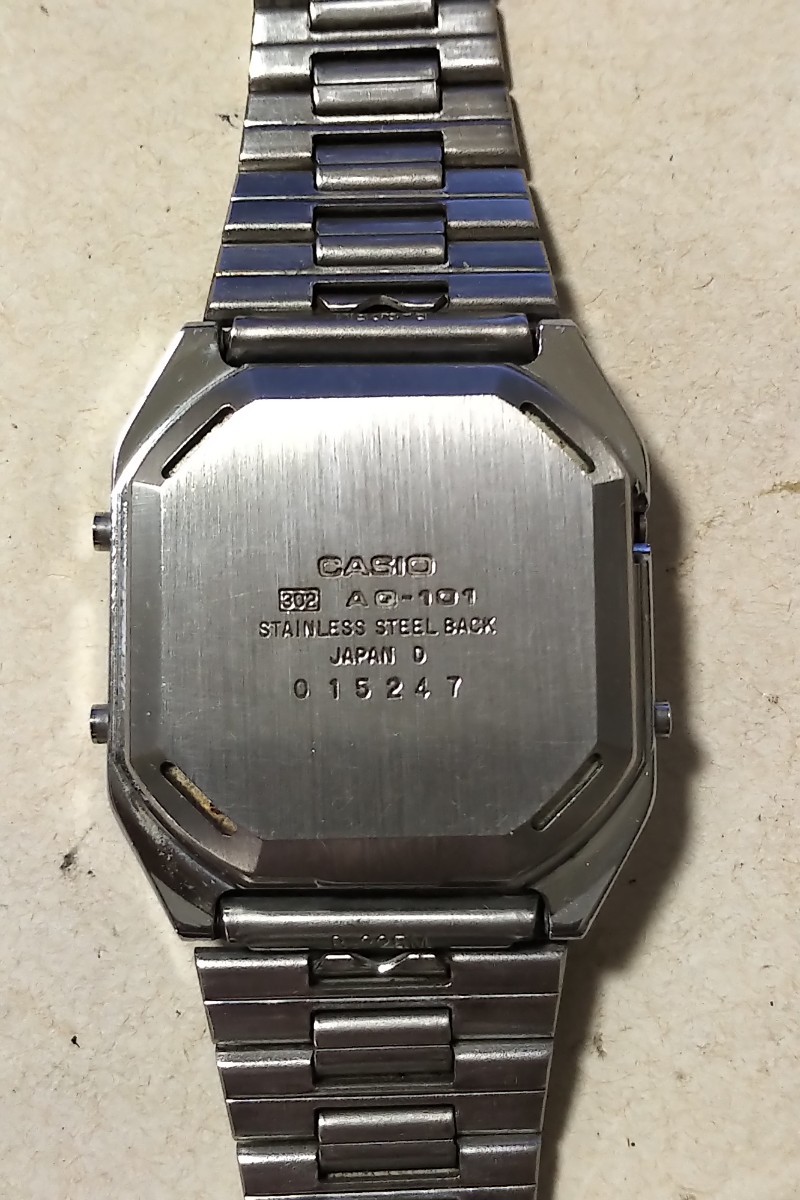 目立った傷や汚れなし】カシオ CASIO AQ-101 電池交換済み 初期の