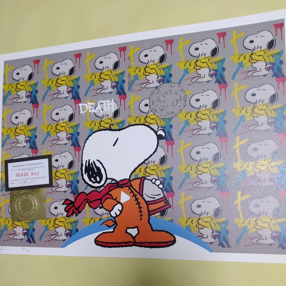 DEATH NYC/限定アートポスター/スヌーピー /SNOOPY/かぼちゃ death nyc 世界限定100枚 スヌーピー 草間彌生 かぼちゃ - メルカリ