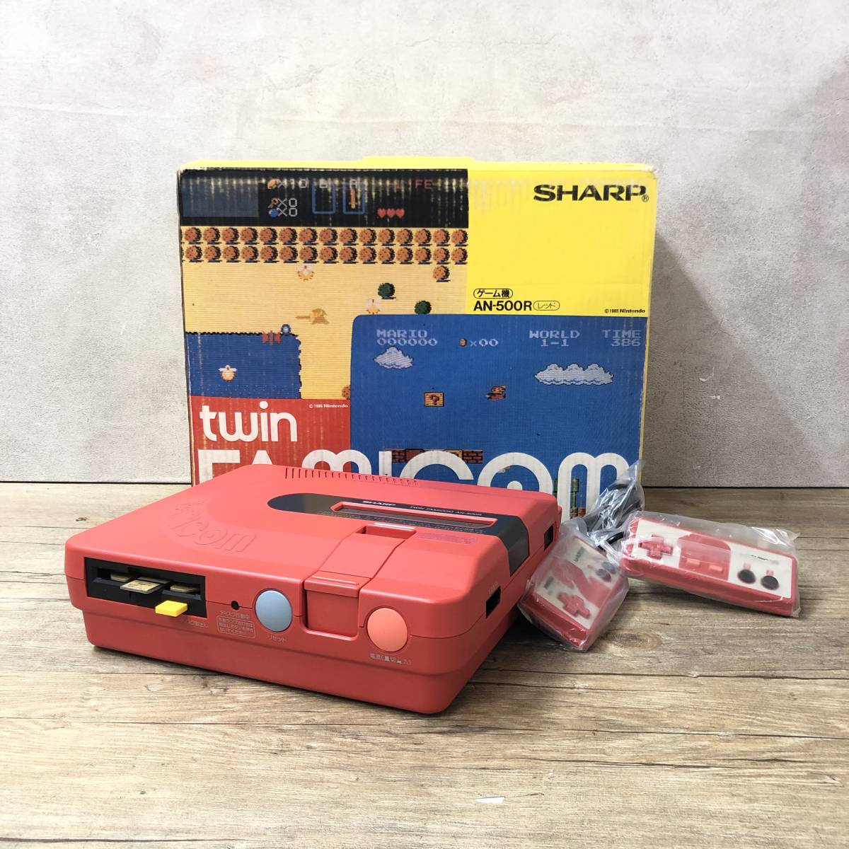 SHARP Twin Famicom AN-500R レッド動作品（超熱 ツイン