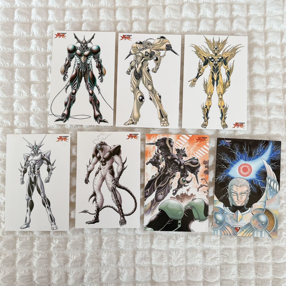 目立った傷や汚れなし】#29「 強殖装甲ガイバー 」 ポストカード 7枚