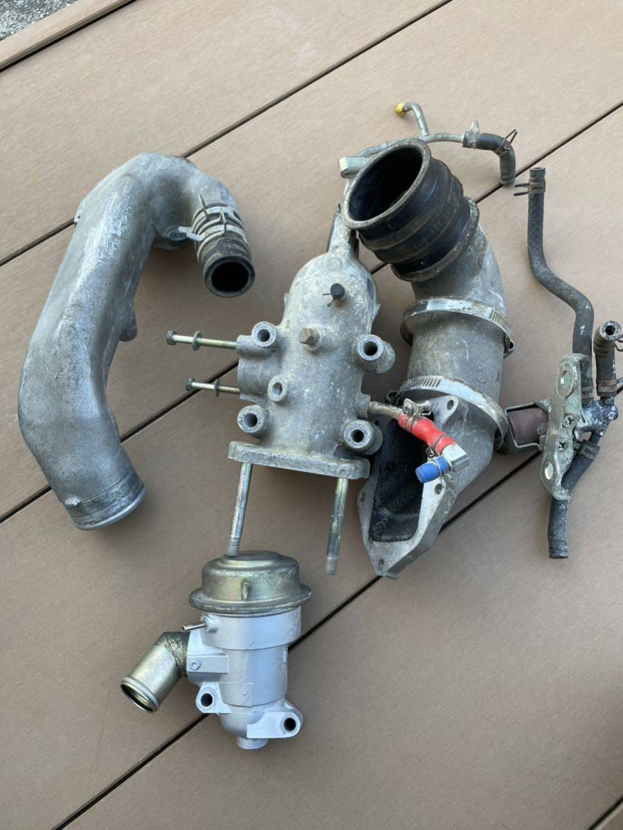 【傷や汚れあり】AE92 101 111 スーパーチャージャー AVBバルブ エアバイパス ブローオフ 配管 インテークの落札情報詳細