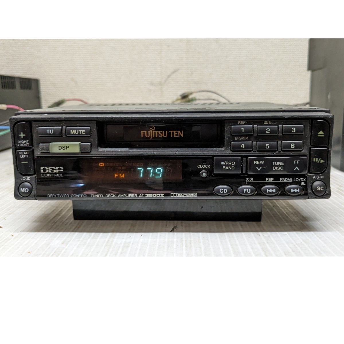 傷や汚れあり】FUJITSU TEN/富士通テン☆カセットデッキ☆α3500Zの落札