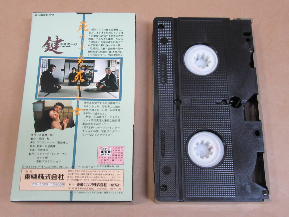 谷崎潤一郎の鍵VHS松尾嘉代主演（I228＞THE KEY 鍵 谷崎潤一郎