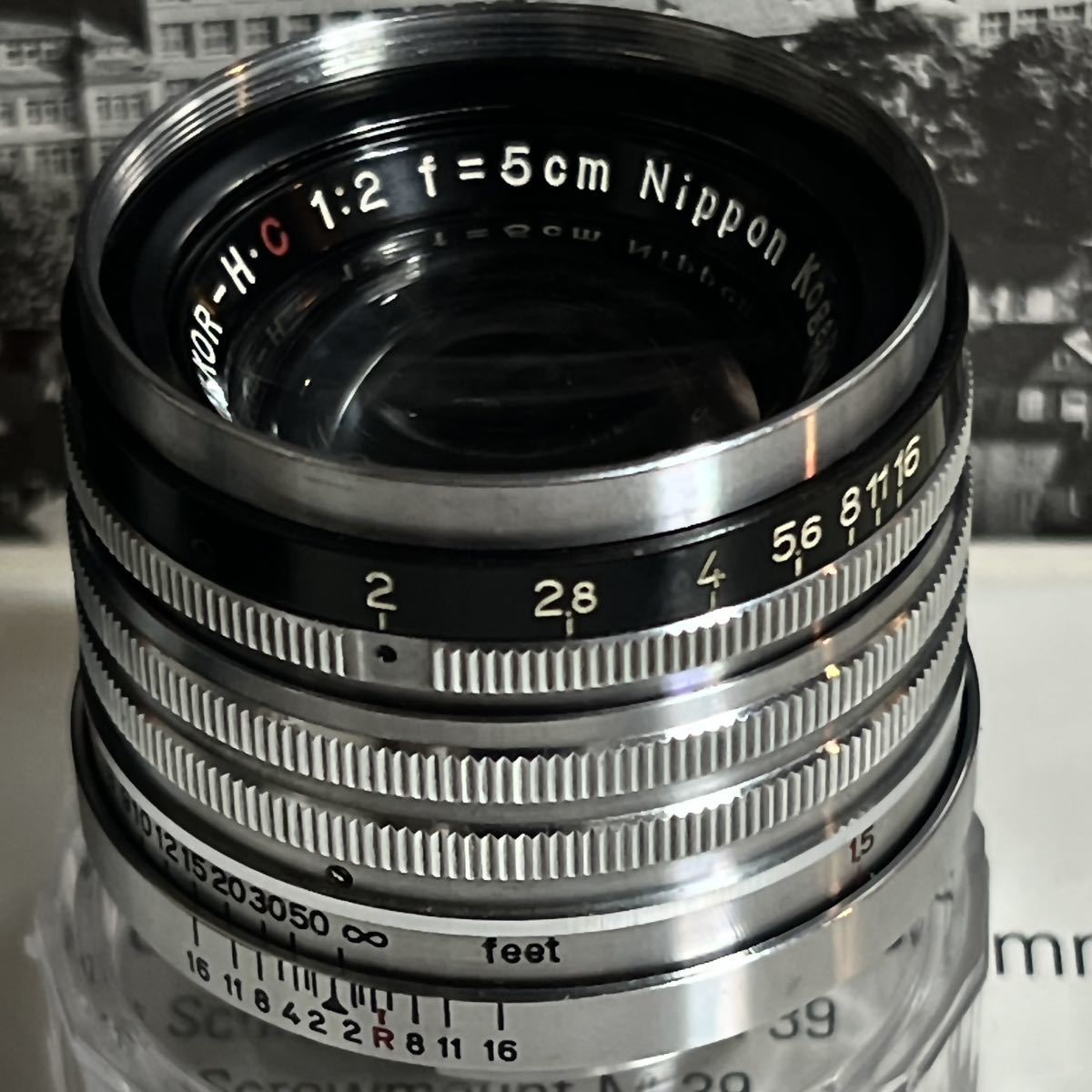 Nikon ニコン Nikkor H.C 50mm F2 黒帯 ライカ L39 ◎ Nikon (ニコン) NIKKOR-H・C 5cm/f2《黒帯》（L39）